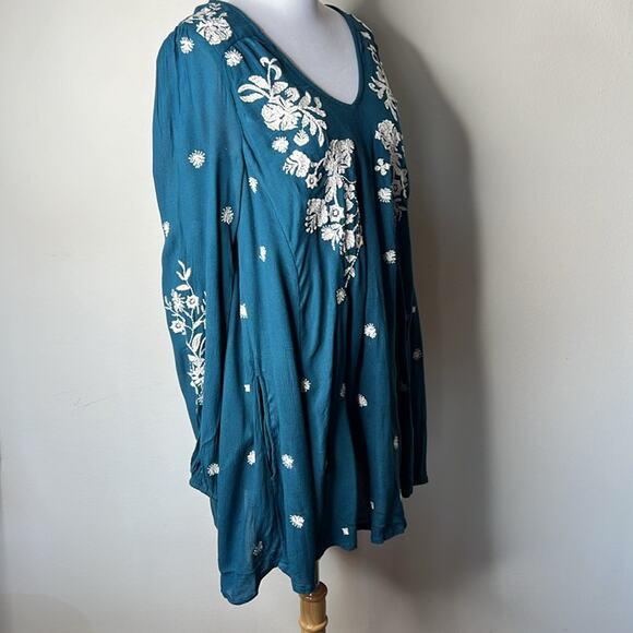 Free People Teal Blue Tennessee Dress - Picture 4 of 10